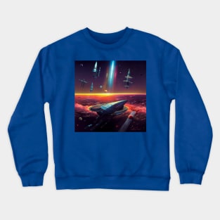 Interplanetary Spaceport Crewneck Sweatshirt